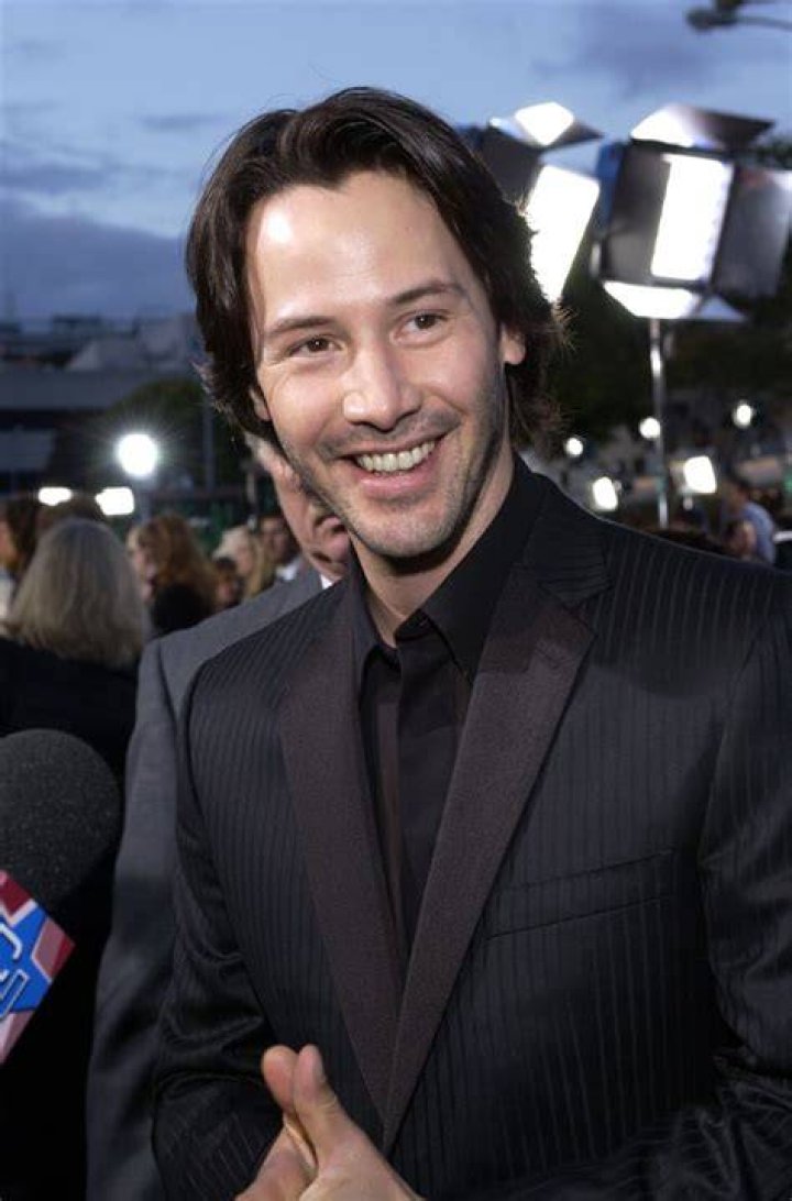 Keanu Reeves smiling
