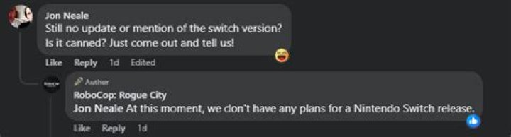 Rogue City Creators Cancel Nintendo Switch Release