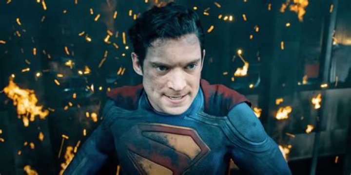 Superman looking angry